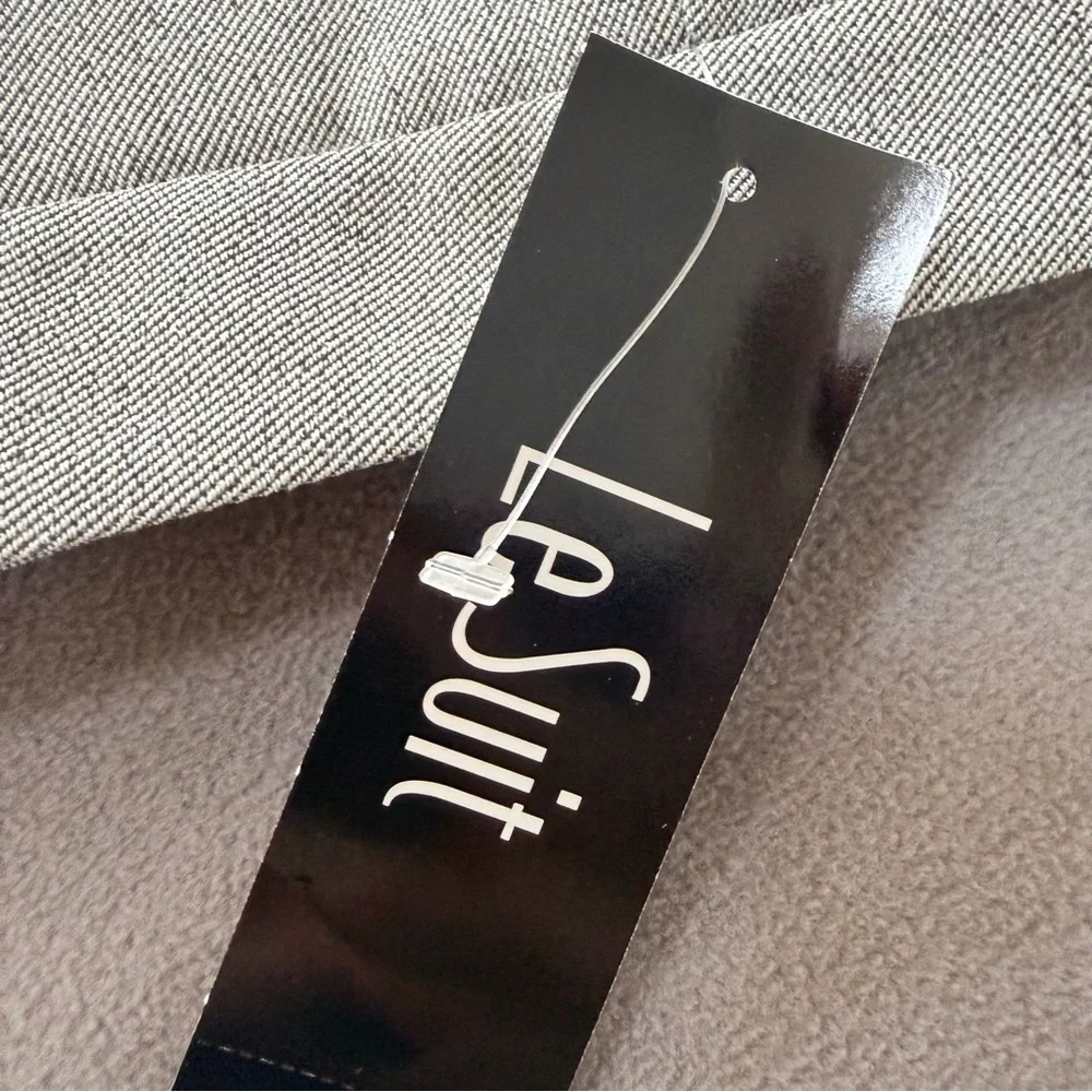 LeSuit Women’s Vienna Stone/Gray Textured Pants Suit Jacket- 18-Classic/ NWT - Picture 3 of 13